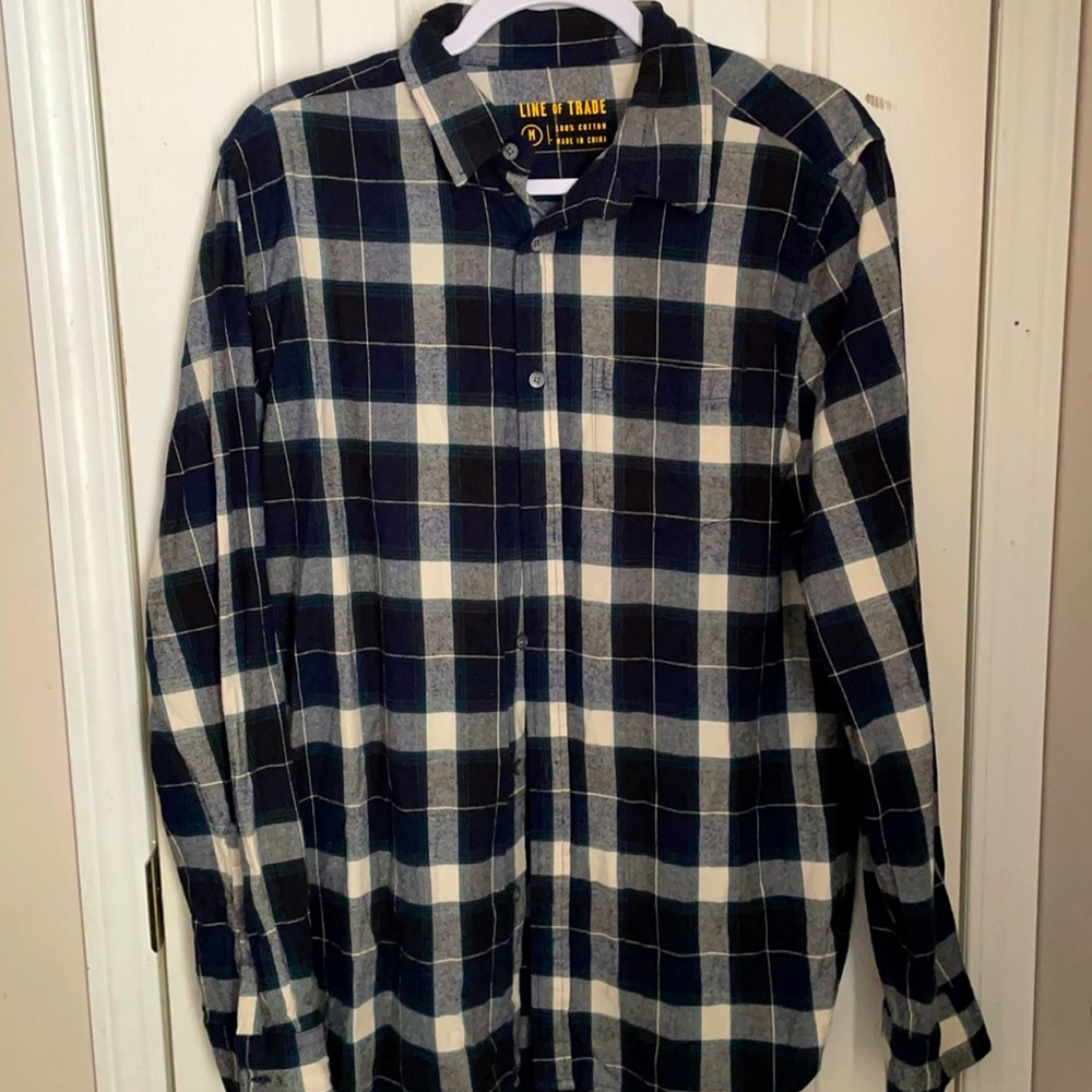 Line of trade plaid button up